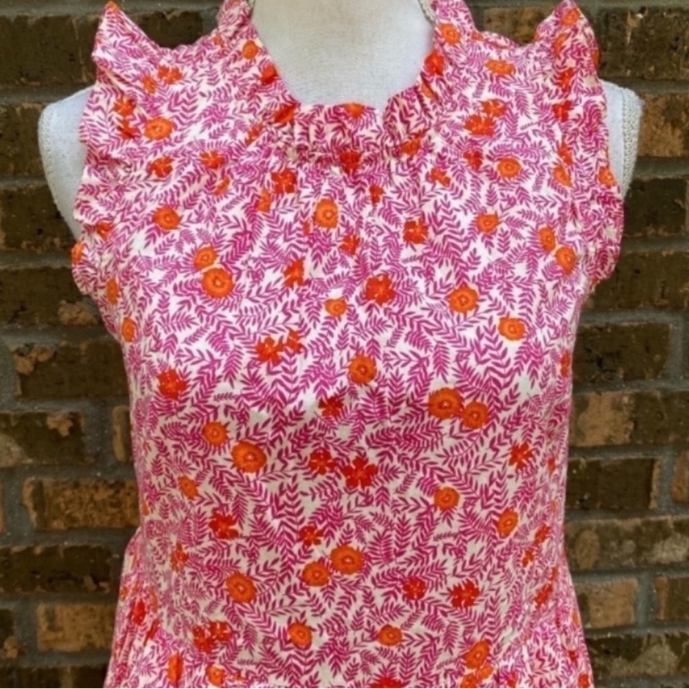 J Crew Floral Tiered Dress